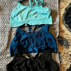 Cacique Women's Bras - Teal, Blue, and Black